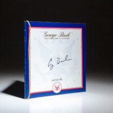Signed by President George H.W. Bush, The President's Dinner, April 28, 1992, a fundraiser for the Republican Party.