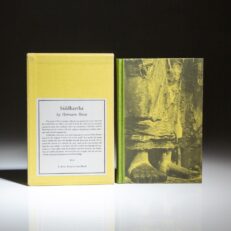 The first edition, first issue of the English translation of Siddhartha by Hermann Hesse, published in 1951 by New Directions. Translated from the German by Hilda Rosner.
