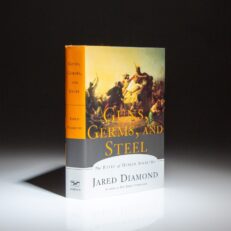 First edition, first printing of Guns, Germs, and Steel by Jared Diamond, winner of the Pulitzer Prize in 1998.