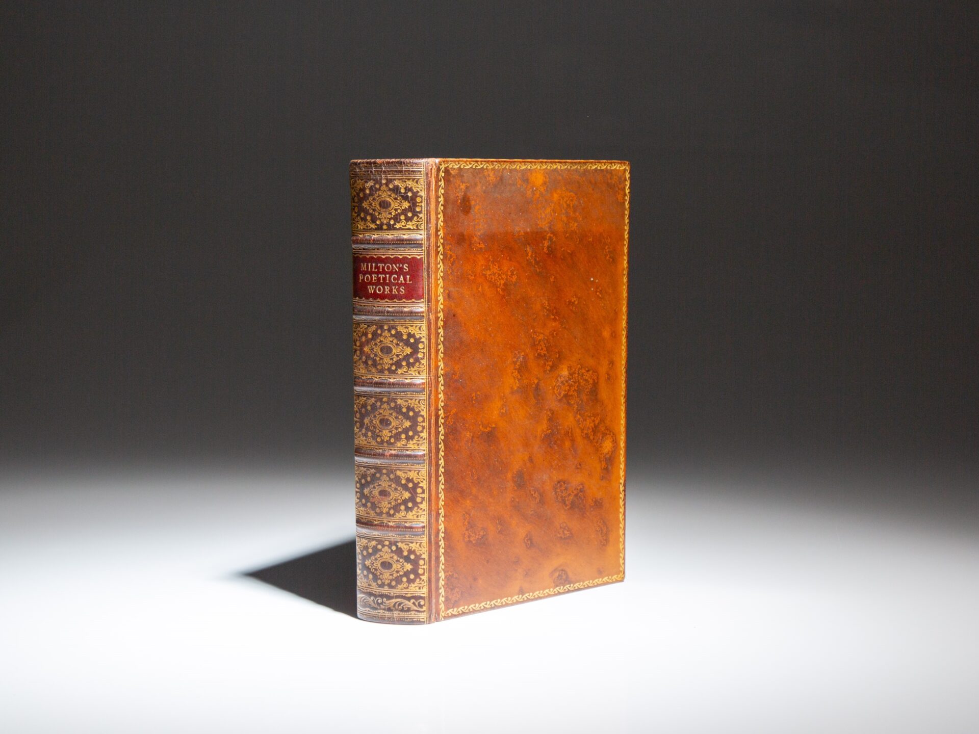 The Complete Poetical Works of John Milton, finely bound by Riviere and Son.