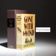Signed first edition of Gone With the Wind by Margaret Mitchell, in the scarce first state dust jacket.