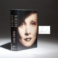 The first edition, first printing of Marlene Dietrich, signed by the author, Maria Riva.