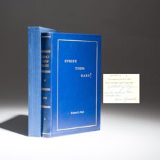 The signed limited edition of Tell Baker To Strike Them Hard!, Incident On The Marias, 23 Jan. 1870, by Robert J. Ege.