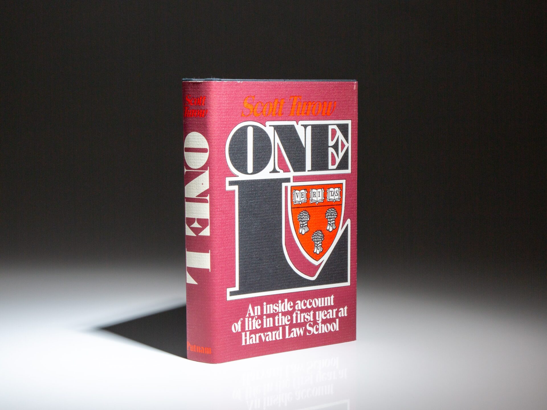 A fine example of the first edition of One L: An inside account of life in the first year at Harvard Law School by Scott Turow.