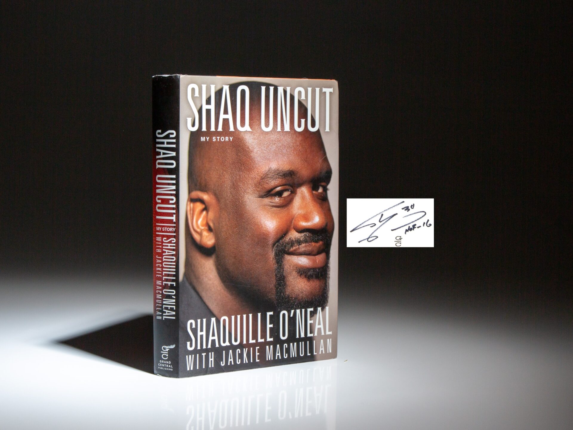 The signed first edition, first printing of Shaq Uncut: My Story by NBA Hall of Fame Center, Shaquille O'Neal.