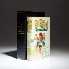 First edition, first printing of The Shining by Stephen King, in the first state dust jacket. A fine example in all regards.