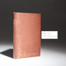 The "Author's Presentation Copy" of the first edition of The Conkling and Blaine-Fry Controversy, in 1866: The Outbreak of the Life-long Feud Between the Two Great Statesmen, Roscoe Conkling and James G. Blaine by James B. Fry.