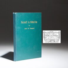 The author's limited edition of Falstaff in Rebellion; or, The Mutineers of Eastcheap, inscribed by John W. Postgate to President Woodrow Wilson.