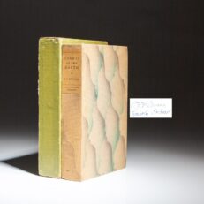The author's presentation edition of Giants in the Earth: A Saga of the Prairie by Ole Edvart Rølvaag, with an inscription by Rølvaag and an additional signature by author and translator, Lincoln Colcord.