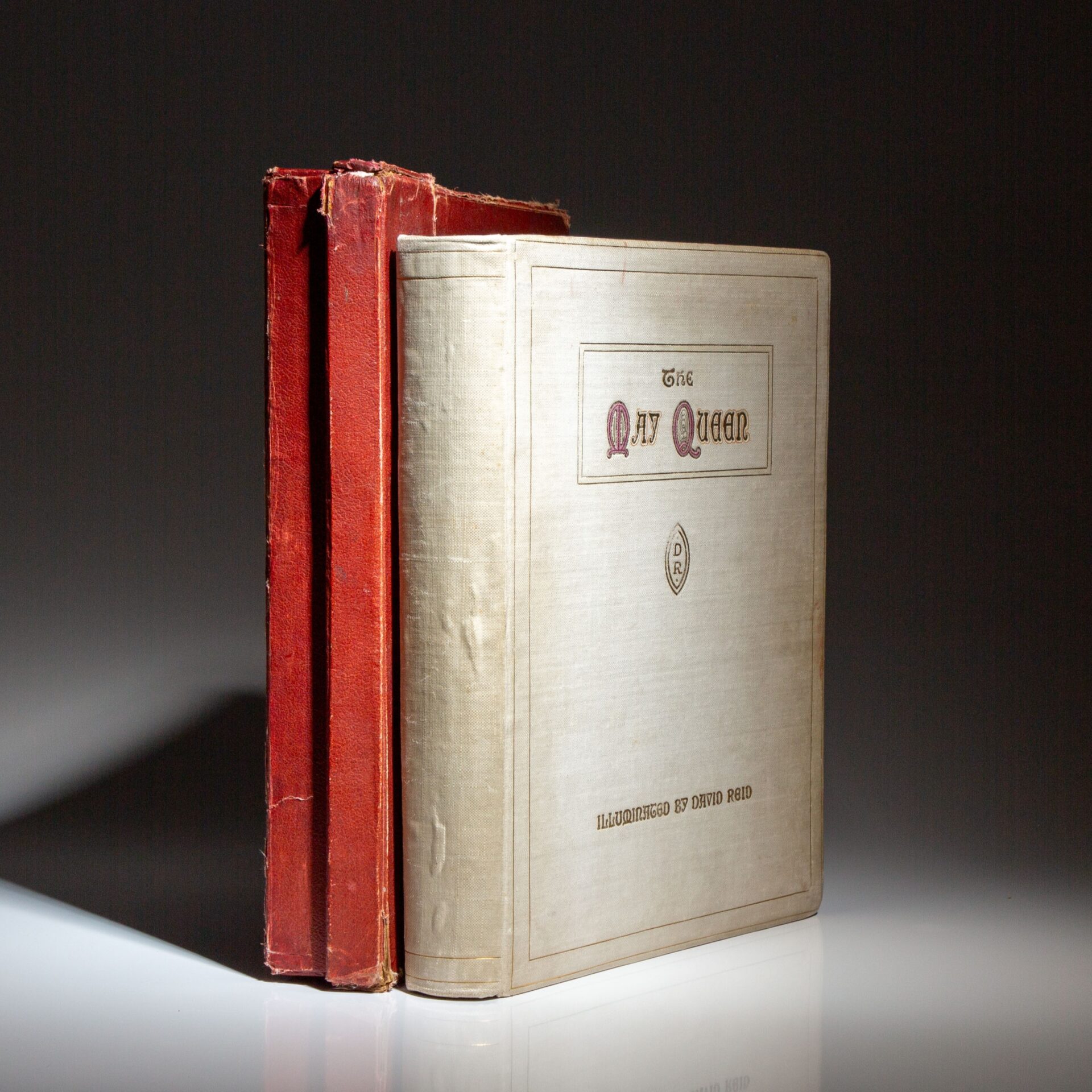The illuminated manuscript for The May Queen by Alfred Lord Tennyson, illuminated by David Reid, published circa 1905.