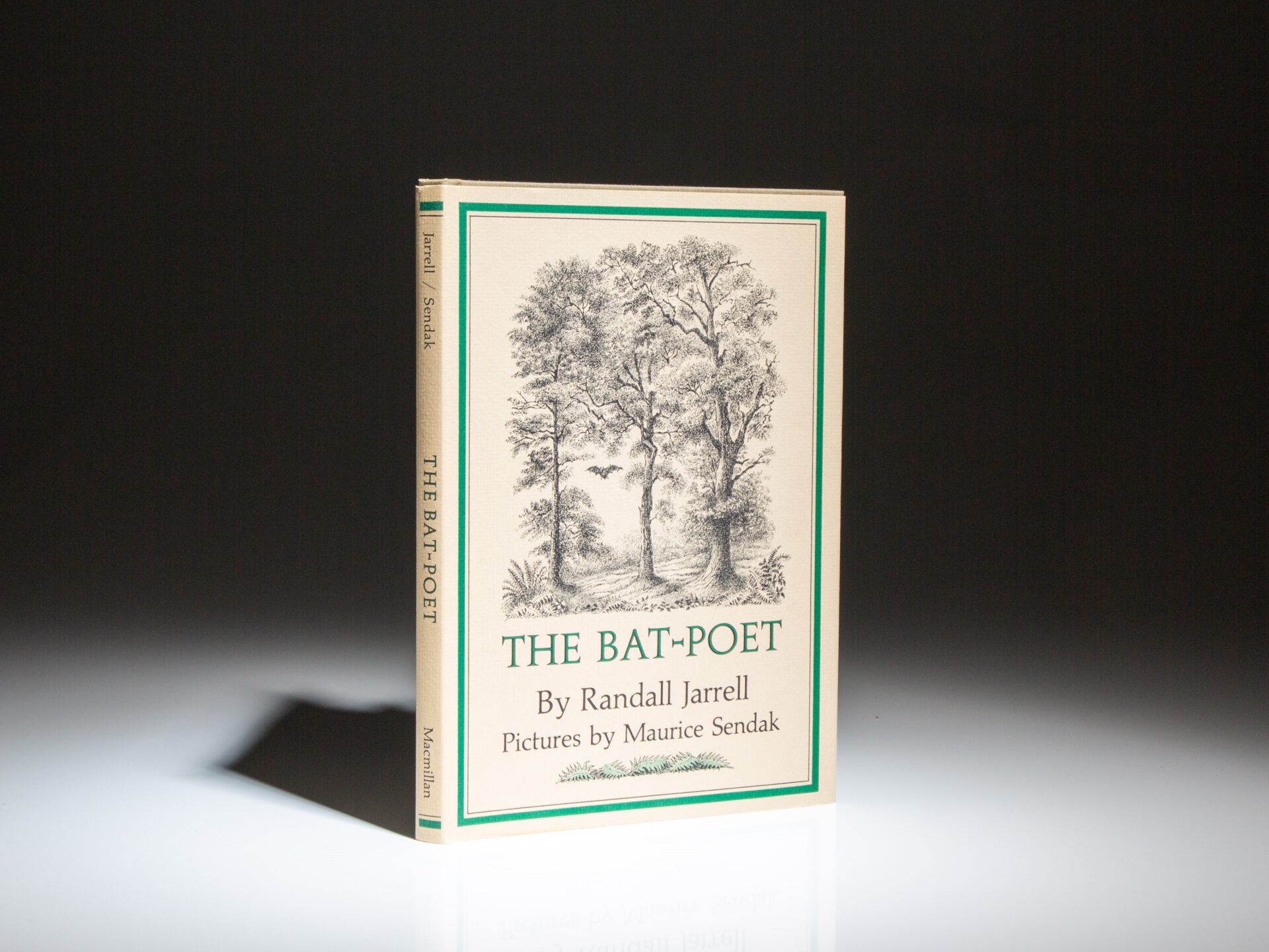 The first edition, first printing of The Bat-Poet by Randall Jarrell, with illustrations by Maurice Sendak.