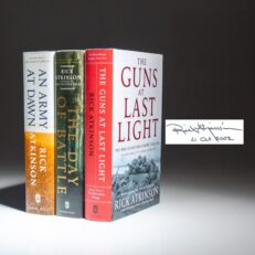 The Liberation Trilogy by Rick Atkinson, all first edition, first printings, signed by the author.