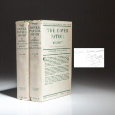 The first American edition of The Dover Patrol 1915-1917, signed by Admiral Sir Reginald Bacon, commander of the Dover Patrol during World War I.