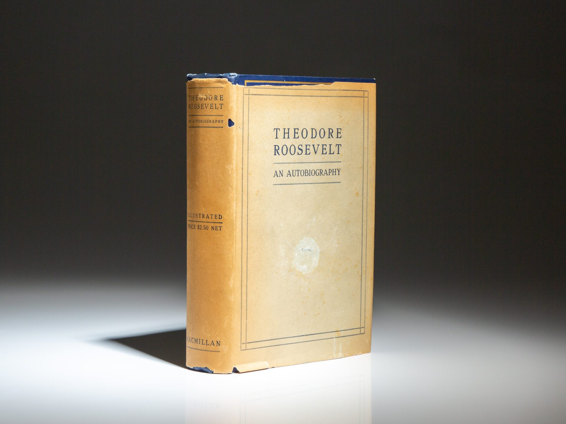 First edition of An Autobiography by Theodore Roosevelt, with the exceptionally rare dust jacket.