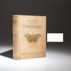 The first edition, first printing of Moths Of The Limberlost, inscribed by Gene Stratton-Porter to a close friend.