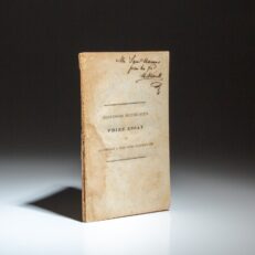 The first edition of An Essay on Alcoholic & Narcotic Substances by Edward Hitchcock, the prize-winning essay from the American Temperance Society.