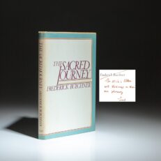 The first edition, first printing of The Sacred Journey by Frederick Buechner, inscribed to fellow author Nicholas Delbanco.