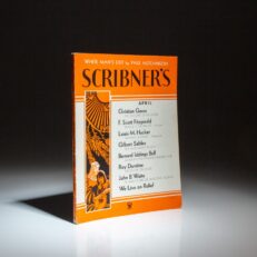 The April 1934 issue of Scribner's Magazine, featuring the fourth and final installment of Tender Is the Night by F. Scott Fitzgerald.