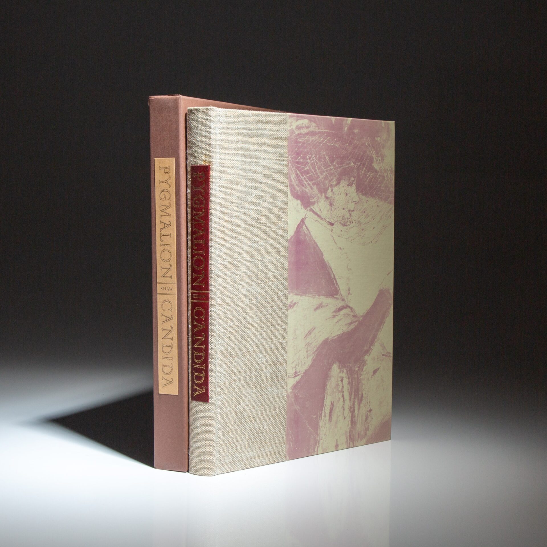 Pygmalion and Candida by George Bernard Shaw, from the Limited Editions Club, signed by the illustrator, Clarke Hutton.
