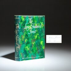 The first edition, first printing of The Long-Shadowed Forest, signed by Helen Hoover and the illustrator, Adrian Hoover.