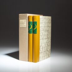 From the Limited Editions Club, From the Earth to the Moon and Around the Moon by Jules Verne, signed by the illustrator, Robert Shore.