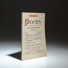 The first appearance of "Snow" by Robert Frost, the November 1916 issue of Poetry: A Magazine of Verse, edited by Harriet Monroe.