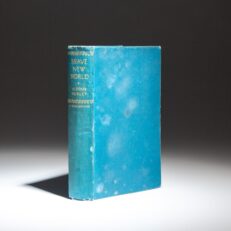 The first edition, first impression of Brave New World by Aldous Huxley.