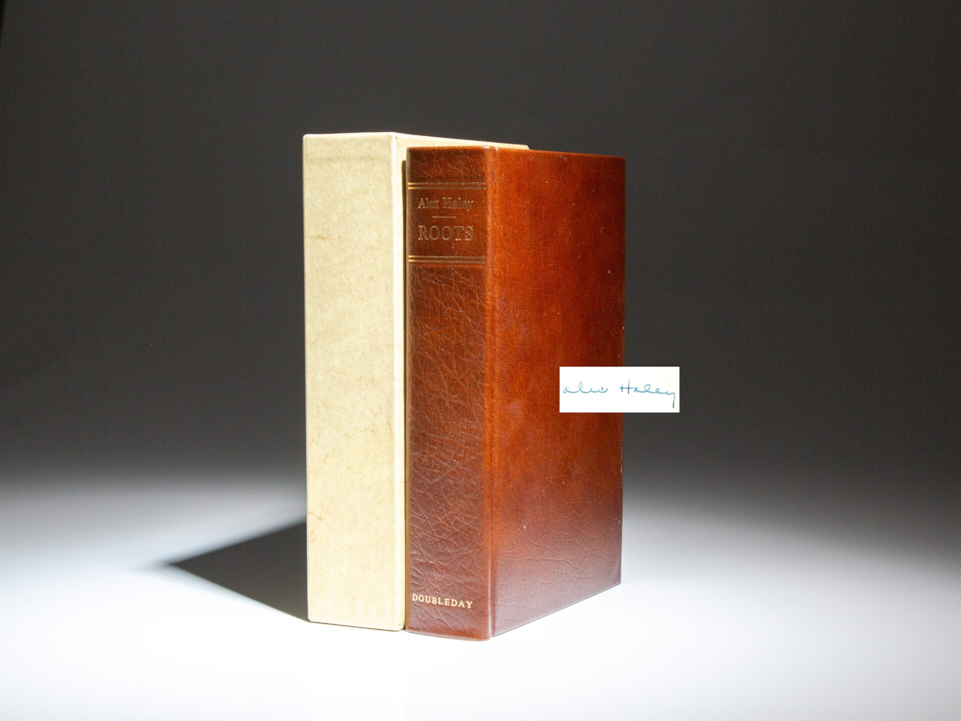 Signed limited edition of Roots by Alex Haley.