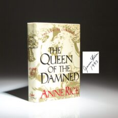 Signed first edition of The Queen of the Damned by Anne Rice, the third work in the Vampire Chronicles series.