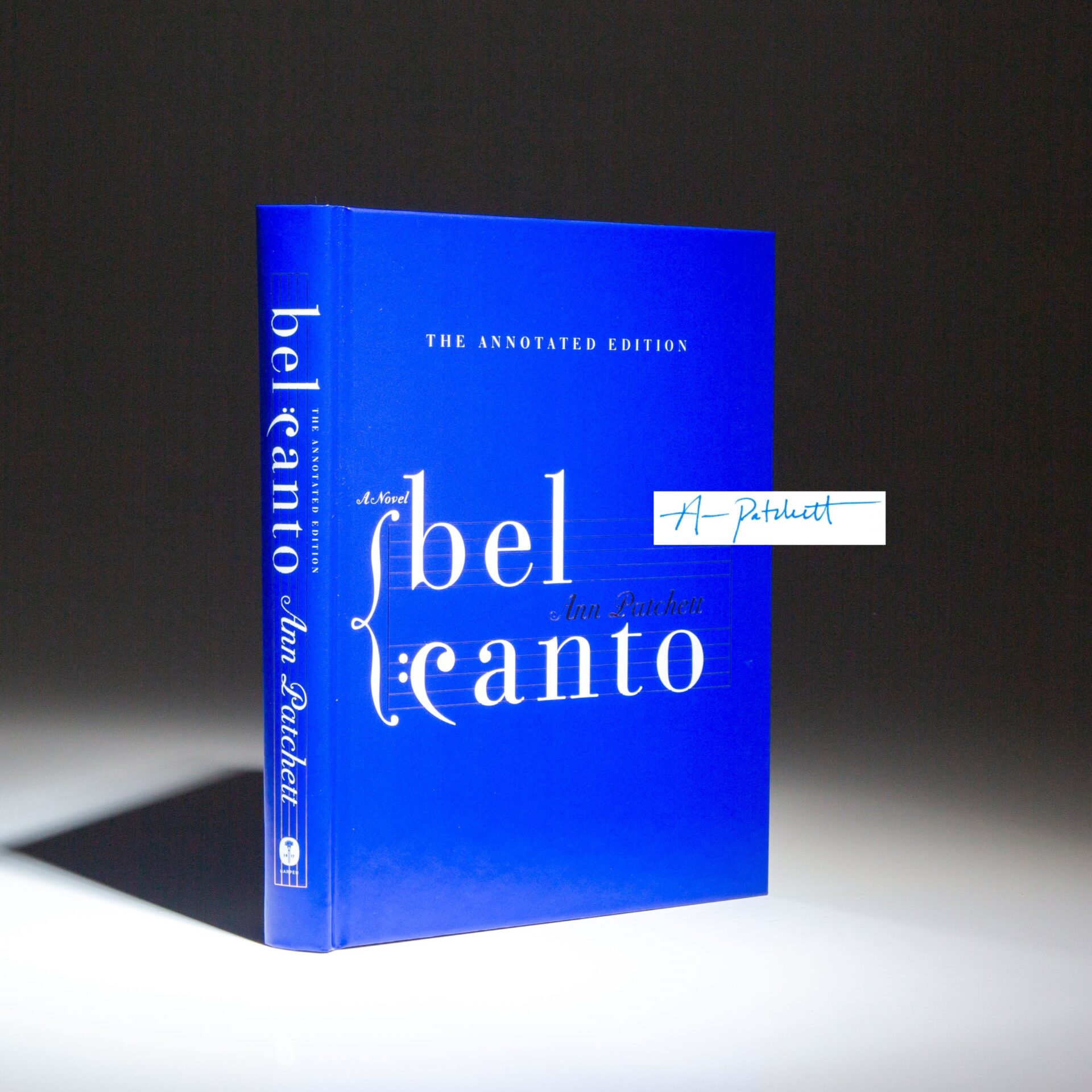The signed first annotated edition of Bel Canto by Ann Patchett.