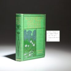 Presentation copy by Charles W. Fairbanks, then United States Senator from Indiana and future Vice President of the United States, to the First Lady of Indiana, Mrs. Winfield T. Durbin. This is the first illustrated edition of Elizabeth and Her German Garden by Elizabeth von Arnim.