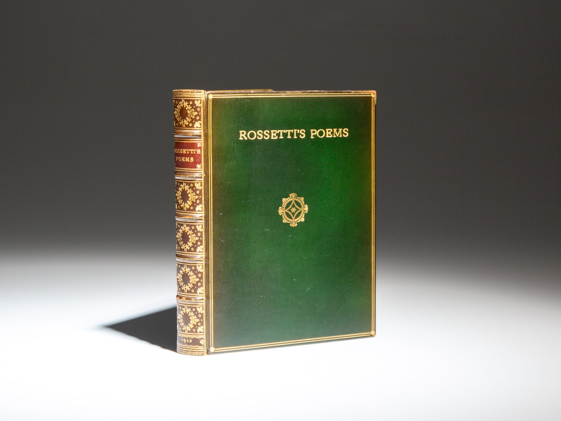 Finely bound collection of The Poems of Dante Gabriel Rossetti, published in 1912.