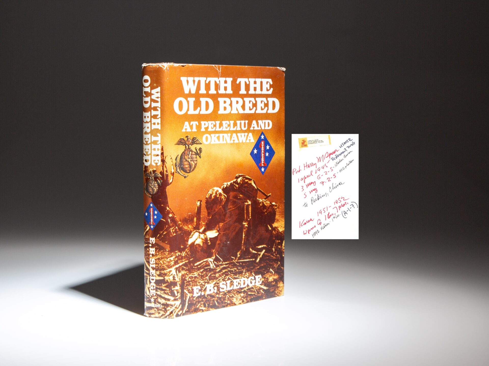 First edition of With the Old Breed: At Peleliu and Okinawa by Eugene B. Sledge, in the publisher's dust jacket.