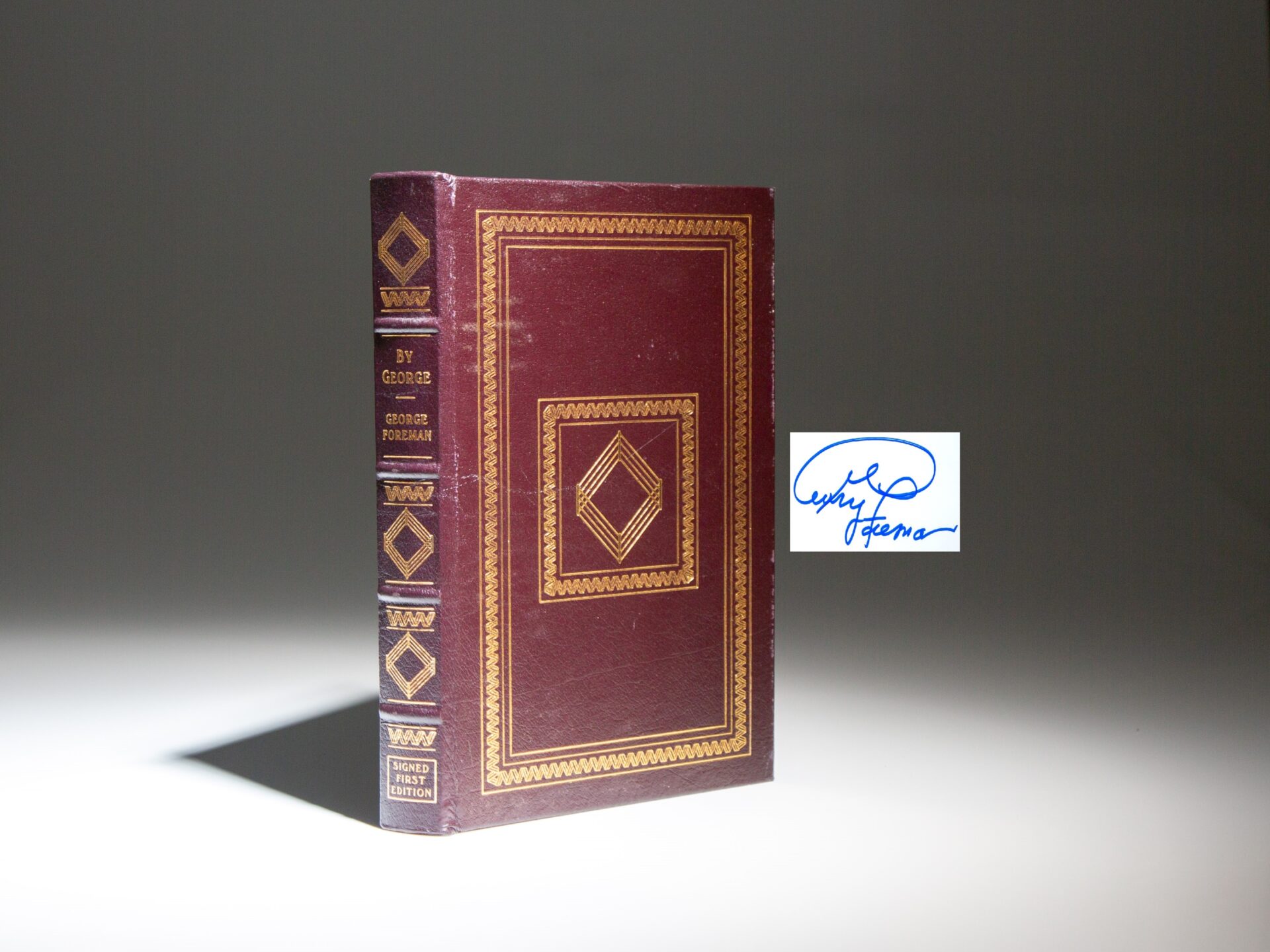 The signed limited edition of By George: The Autobiography of George Foreman, from The Easton Press.