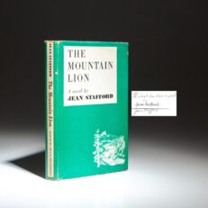 Signed first edition of The Mountain Lion by Jean Stafford.