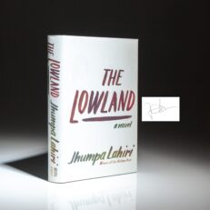 The first edition, first printing of The Lowland, signed by Jhumpa Lahiri.