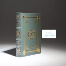 The signed limited edition of Lost Moon: The Perilous Voyage of Apollo 13, by Jim Lovell and Jeffrey Kluger.