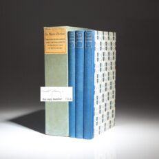 Complete in three volumes, Le Morte D'Arthur by Thomas Malory, as published by The Limited Editions Club in 1936.