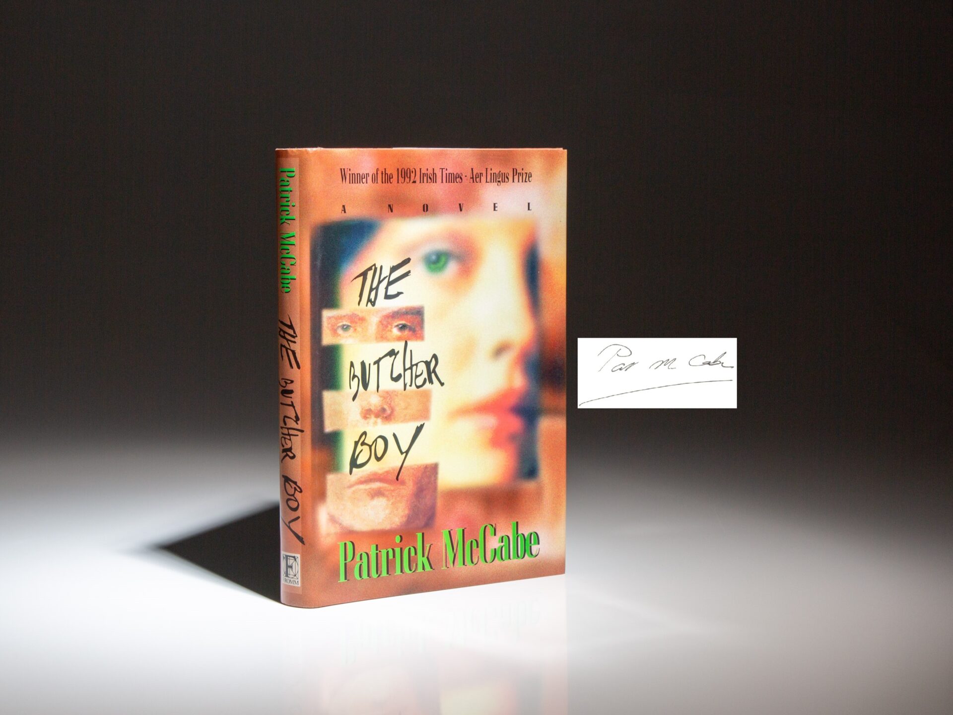 The first American edition of The Butcher Boy, signed by Patrick McCabe.