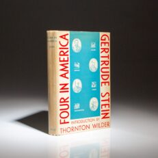 The first edition, first printing of Four in America by Gertrude Stein.