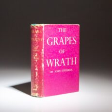 The first English edition, first impression of The Grapes of Wrath by John Steinbeck.
