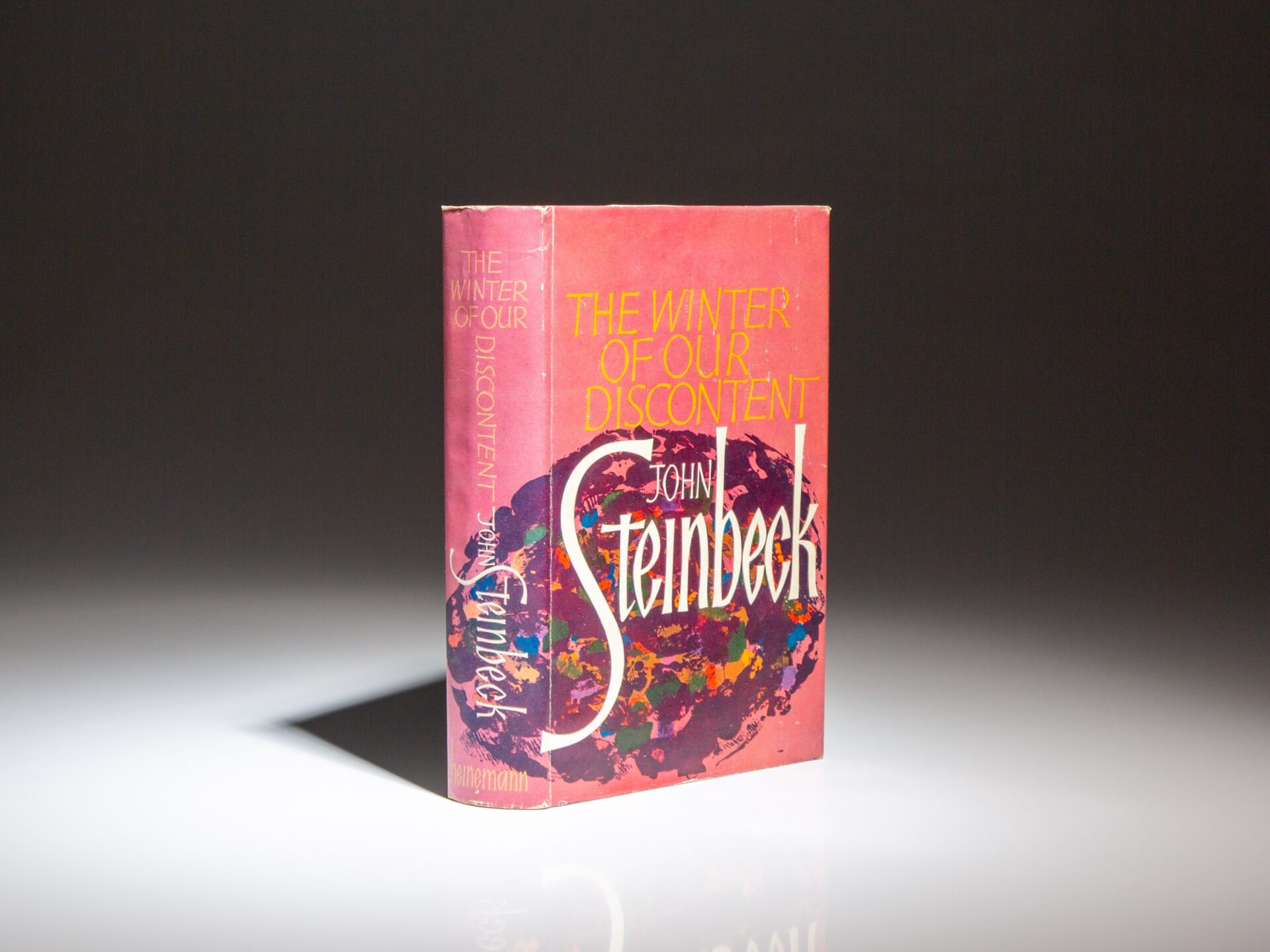 The first English edition, first impression of The Winter of Our Discontent by John Steinbeck.