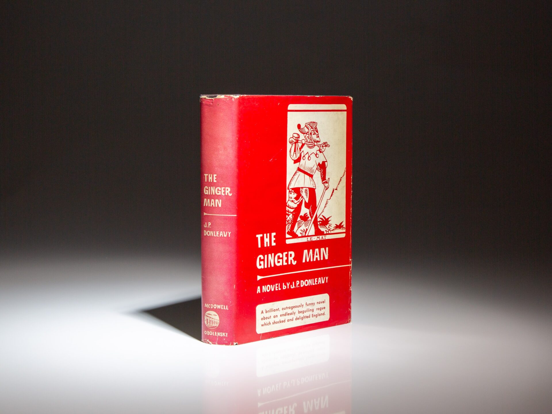 The first American edition, first printing of The Ginger Man by J. P. Donleavy.