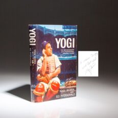 The first edition of Yogi: The Autobiography of a Professional Baseball Player, inscribed by Yogi Berra to New York Times Reporter Allison Danzig.