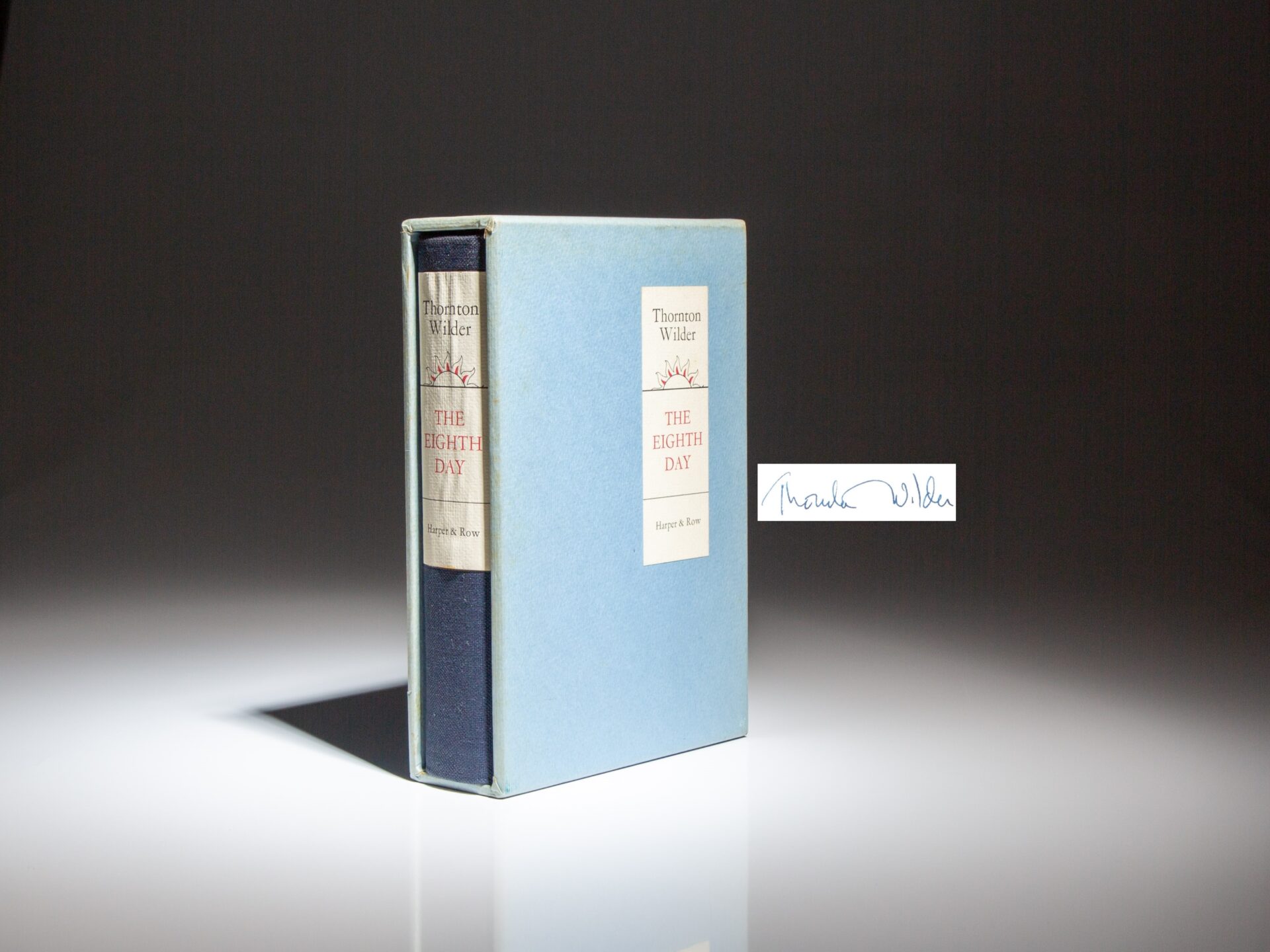 The signed limited edition of The Eighth Day by Thornton Wilder.