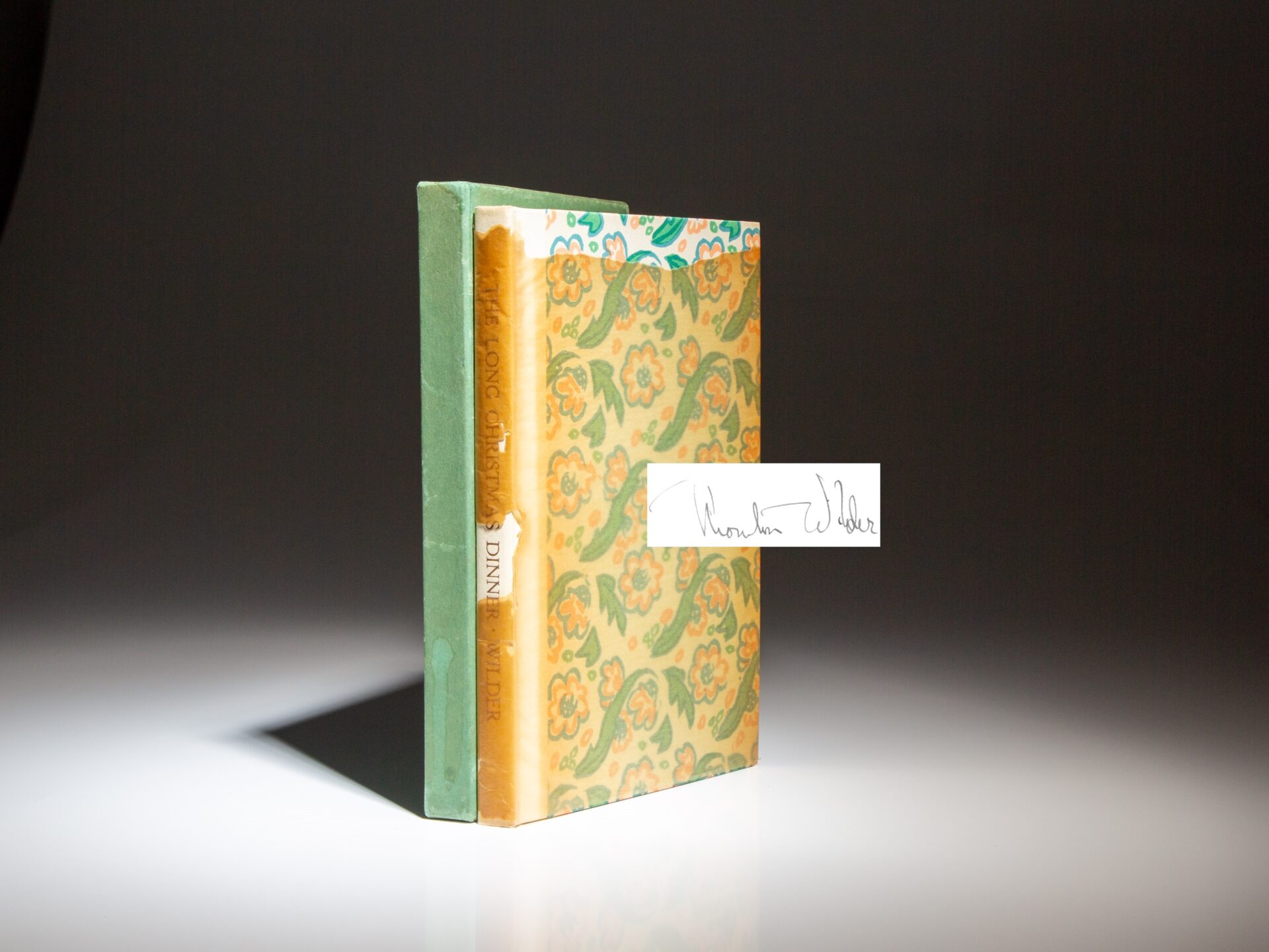 The signed limited edition The Long Christmas Dinner and Other Plays in One Act by Thornton Wilder.