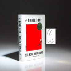 Signed first edition of The Nickel Boys by Colson Whitehead.