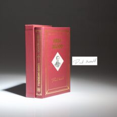 The signed limited edition of First Blood by David Morrell, one of 26 lettered copies for the author's presentation.