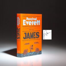 Signed first U.K. edition of James by Percival Everett.