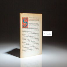 Signed limited edition of Hagia Sophia by Thomas Merton, from a limited edition of 69 copies.